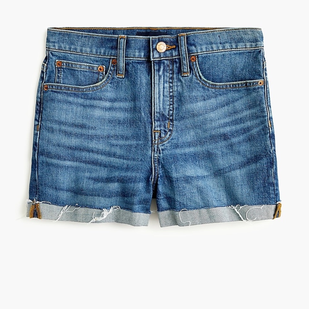 J.CREW | High Rise Denim Short in Faded Indigo 27